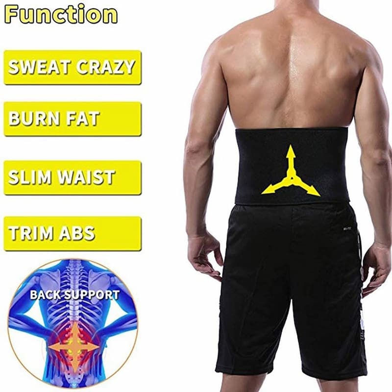 Slimming Sweat Belt – Hot Shaper Waist Trimmer Belt For Men & Women