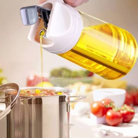 2 in 1 Glass Oil Sprayer and Dispenser – Smart Kitchen Oil Bottle