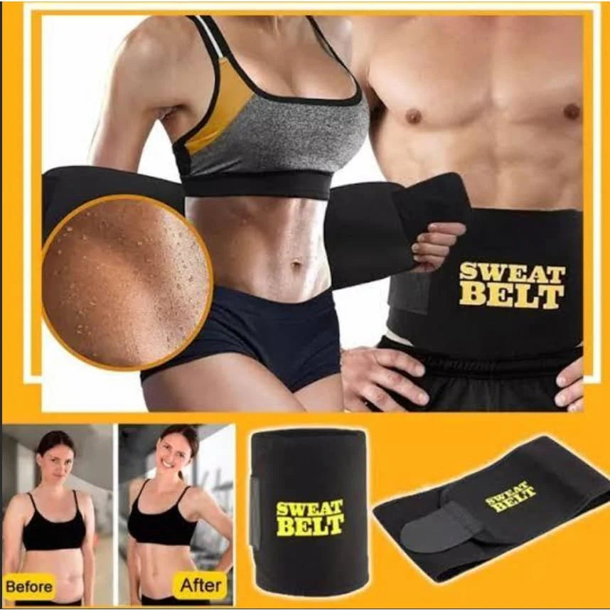 Slimming Sweat Belt – Hot Shaper Waist Trimmer Belt For Men & Women